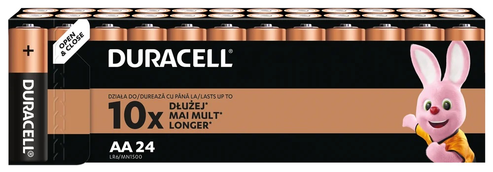 Батарейки Duracell 1024886 АА алкалиновые 1,5v 24 шт. LR6-24BL BASIC (24/288/17280)