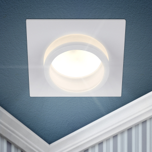 Светильник встраиваемый алюминиевый ЭРА KL88 WH под лампу MR16 GU5.3 белый