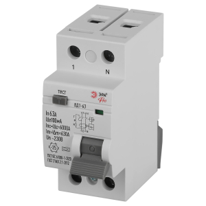УЗО ЭРА PRO VD2EM63A100 ВД1-63 2P 63А 100мА тип А электромеханическое