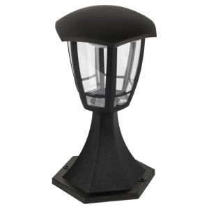 Садово-парковый светильник ЭРА «Валенсия 1» ДТУ 07-8-003 черный 6-гранный напольный IP44 светодиодный 8Вт 3000K