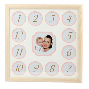 Image Art Серия Eco С22 30x30 1-ый Год Жизни, Розовый 12 фото 7x7 + 1 фото 9x9 художественное паспар