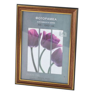Фоторамка Interior Office 2 серия 280/15х21 латунь пластиковая