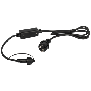 Шнур питания ЭРА ERAPS-K800 для гирлянд IP65 800 Вт 6А каучук черный