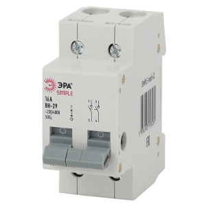 Выключатель нагрузки ЭРА SIMPLE SIMPLE-mod-59 2P 16А ВН-29
