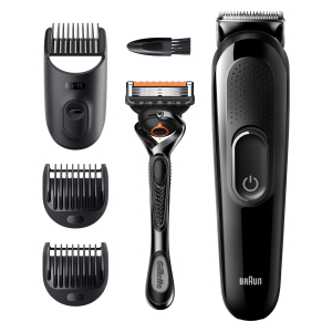Триммер электрический Braun SK3300 Black универсальный 4в1 3 насадки бритва Gillette тип 5513
