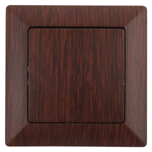 Выключатель Intro Solo 4-101-10 одноклавишный 10А-250В, IP20, СУ, венге