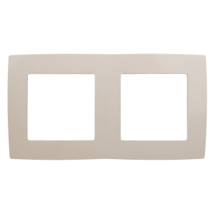 12-5002-02 ЭРА Рамка на 2 поста, Эра12, слоновая кость (10/100/2800)