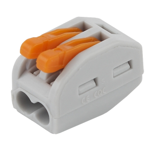 Клемма ЭРА NO-222-18 серия 412 с рычагом 2 отверстия 0.08-2.5мм2 упаковка 100 шт