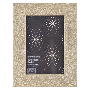 Innova PI00243 Ф/рамка 10*15cm  Glitter , золото, МДФ (6/720)