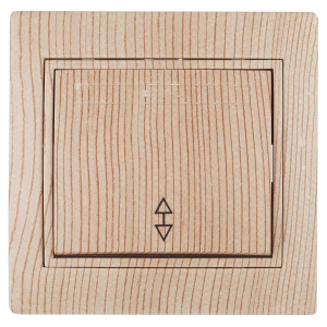 Переключатель Intro Plano 1-103-11 одноклавишный 10А-250В, IP20, СУ, сосна
