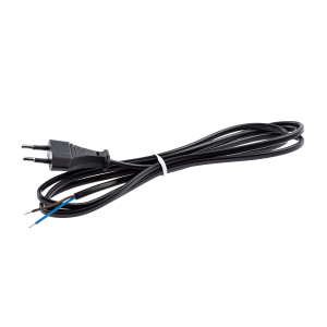 Шнур для бра ЭРА  UX-ШВВП-1,8m-B 1,8 м ШВВП 2x0,5мм2 черный