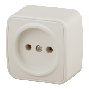 Розетка Intro Polo 3-201-02 2P 16А-250В IP20 ОУ слоновая кость