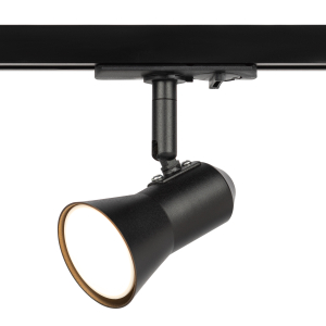 Трековый светильник однофазный ЭРА TR37-GU10 BK под лампу GU10 черный
