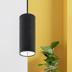 Светильник подвесной ЭРА PL12 GX53 BK/SL под лампу GX53 черный/серебро