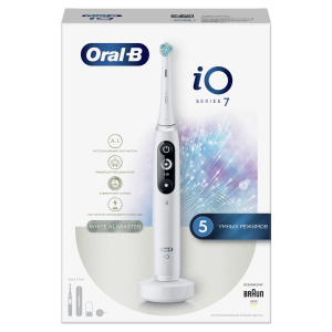 Электрическая зубная щетка ORAL-B iO Series 7/iOM7.1A1.1BD White Alabaster 5 режимов