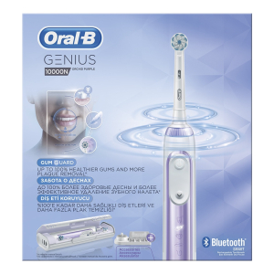 Электрическая зубная щетка ORAL-B Genius 10000N/D701.545.6XC Orchid Purple 4 насадки