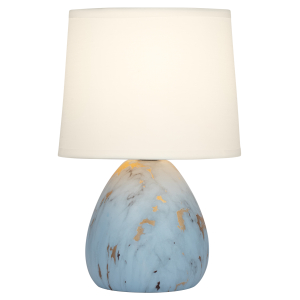 Настольная лампа Rivoli Damaris 7048-501 1 * Е14 40 Вт керамика серая с золотом с абажуром