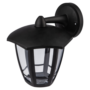 Садово-парковый светильник ЭРА «Дели 3» НБУ 07-40-004 черный 6-гранный настенный IP44 Е27 max 60Вт