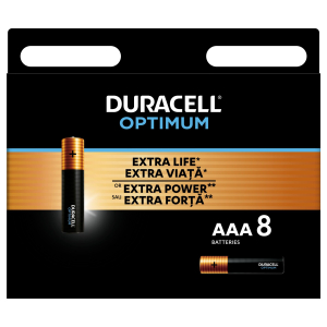 Батарейки Duracell 5014070 ААА алкалиновые 1,5v 8 шт. LR03-8BL Optimum (8/64/22400)