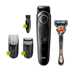 Триммер электрический Braun BT5242 для бороды + Бритва Gillette 2 кассеты