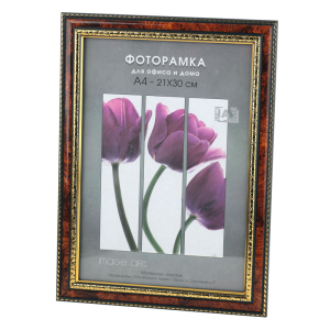 Фоторамка Interior Office 7 серия 782/15х21 тёмный орех пластиковая (25)