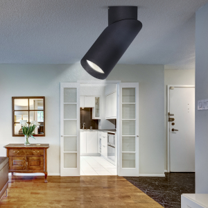 Светильник накладной ЭРА OL18 BK под лампу MR16 GU10 поворотный черный