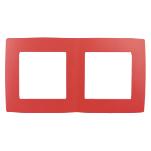 12-5002-23 ЭРА Рамка на 2 поста, Эра12, красный (10/100/2500)
