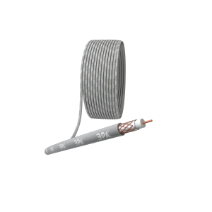 ЭРА Кабель коаксиальный RG-6U, 75 Ом, Cu/(оплётка Cu 64%), нг(А)HF, цвет серый, бухта 100 м (4/80)