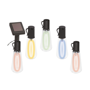 Садовая гирлянда ЭРА ERAGS012-04 на солнечной батарее мультиколор 10 LED 3,8 м