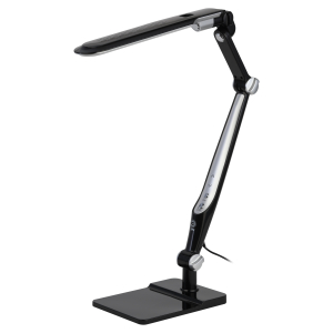 Настольный светильник ЭРА NLED-497-12W-BK светодиодный на струбцине и с основанием черный