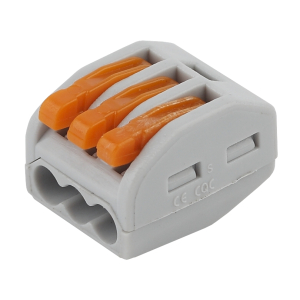 Клемма ЭРА NO-222-23 серия 413 с рычагом 3 отверстия 0.08-2.5мм2 упаковка 2 шт