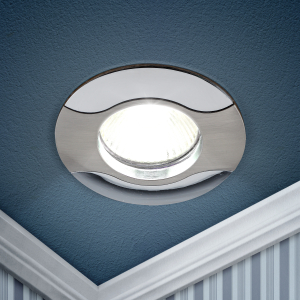 Светильник встраиваемый ЭРА KL18 SN/CH под лампу MR16 GU5.3 сатин никель/хром