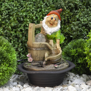 GANF-02 GREEN APPLE Настольный фонтан Гном Хозяин 31 см (4/32)