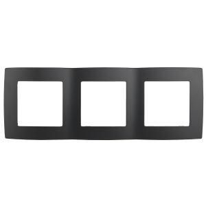 12-5003-05 ЭРА Рамка на 3 поста, Эра12, антрацит (15/150/3600)