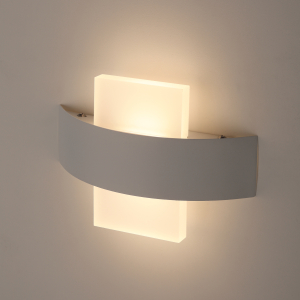 Светильник декоративный настенный светодиодный ЭРА WL7 WH+WH 6Вт IP54 белый