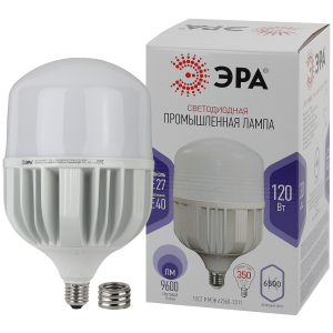Лампа светодиодная POWER ЭРА STD LED T160-120W-6500-E27/E40 120Вт колокол холодный дневной свет Е27/Е40