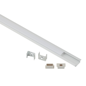 Комплект с врезным анодированным профилем ЭРА 2206-1m 22х6мм, 1м, серебристый САВ251