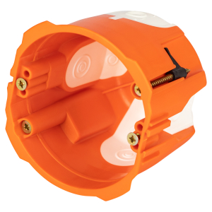 Коробка установочная ЭРА KUU-71-65-unibox двухкомпонентная универсальная оранжевая 71х65мм UniBox саморезы IP30