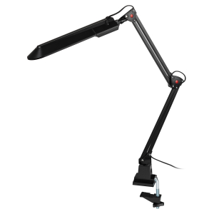 Настольный светильник ЭРА NL-201-G23-11W-BK с лампой PL на струбцине черный