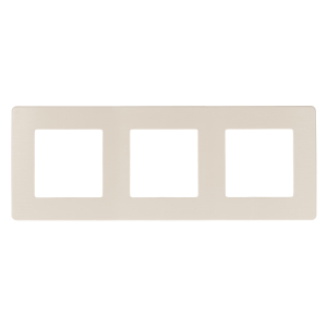 Рамка для розеток и выключателей ЭРА Серия 12 12-5103-02 на 3 поста, Сатин, слоновая кость