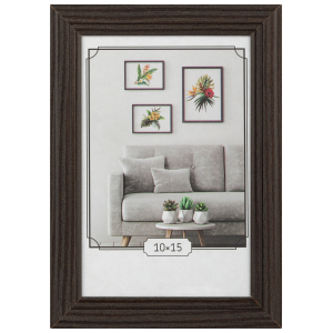 Фоторамка Image Art С22 МДФ универсальная 10х15 цвет венге вставка прозрачный пласти