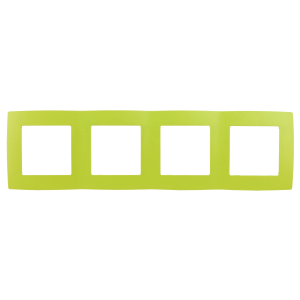 12-5004-26 ЭРА Рамка на 4 поста, Эра12, лайм (10/100/2000)