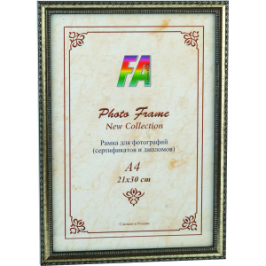 FA пластик  Кружево  серебро 30х40 (15/210)