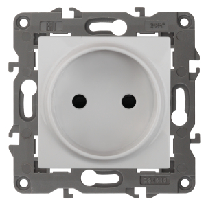Розетка ЭРА Elegance 14-2105-01 2P 16A-250В IP20 белый