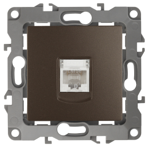 Розетка ЭРА Серия 12 12-3107-13 информационная RJ45 IP20 бронза