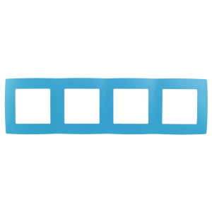 12-5004-28 ЭРА Рамка на 4 поста, Эра12, голубой (10/100/2000)
