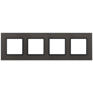 14-5104-32 ЭРА Рамка на 4 поста, стекло, Эра Elegance, серый+антр (5/25/900)