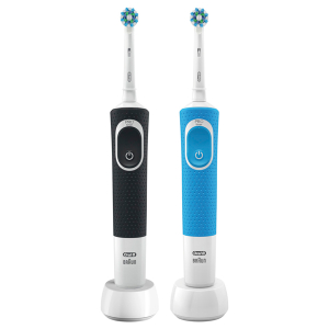 Набор электрических зубных щеток ORAL-B Vitality D100.413.1 CrossAction 1+1 Black&Blue