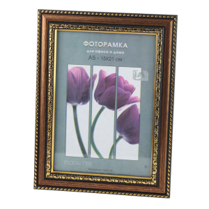 Фоторамка Interior Office 7 серия 780/15х21 латунь пластиковая (25)
