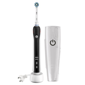 Электрическая зубная щетка ORAL-B Pro 2500/D501.513.2X Black Cross Action + футляр